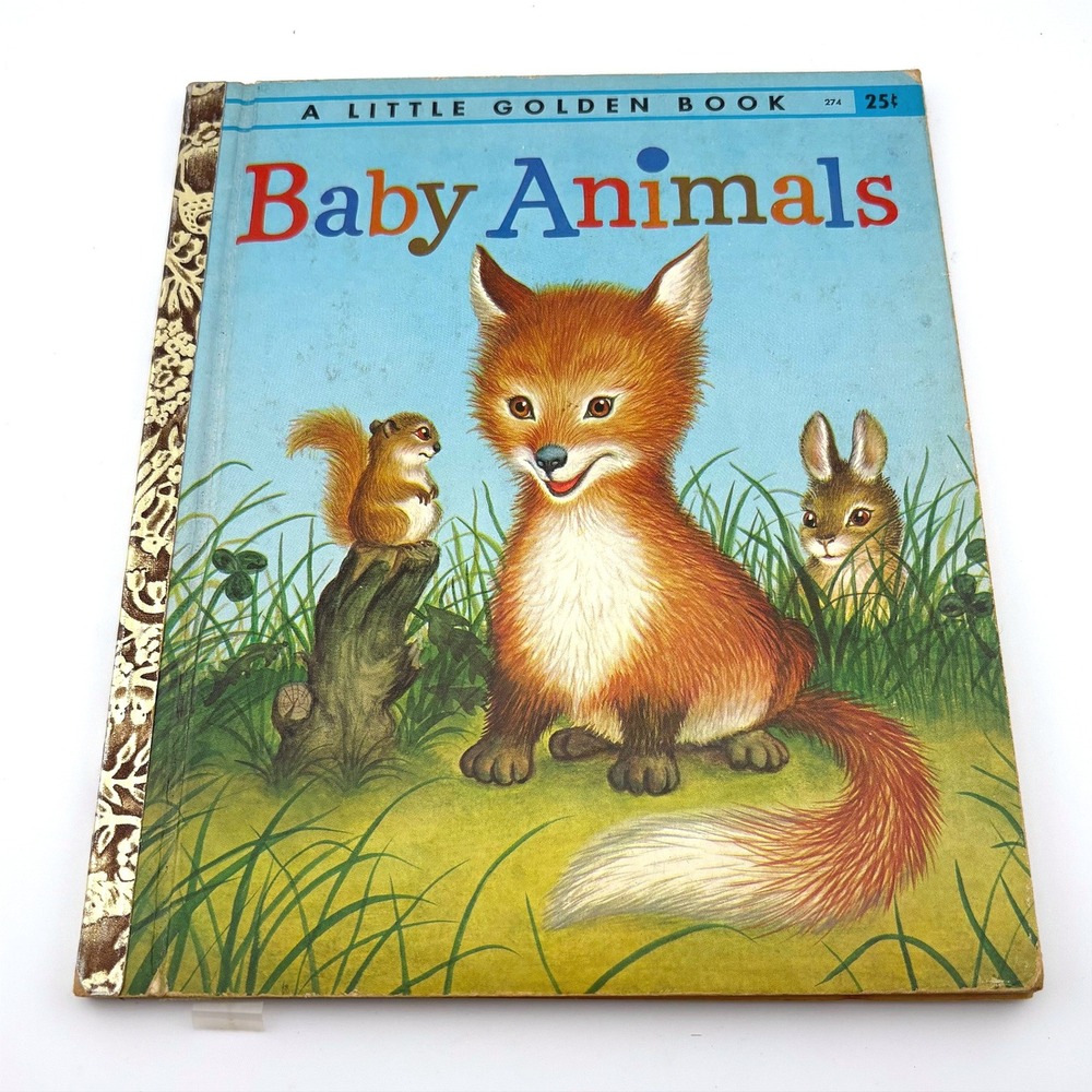 Vintage Childrens Books Lot Baby Animals Little Golden Whiffles Whitman 1950-60s - Picture 5 of 9